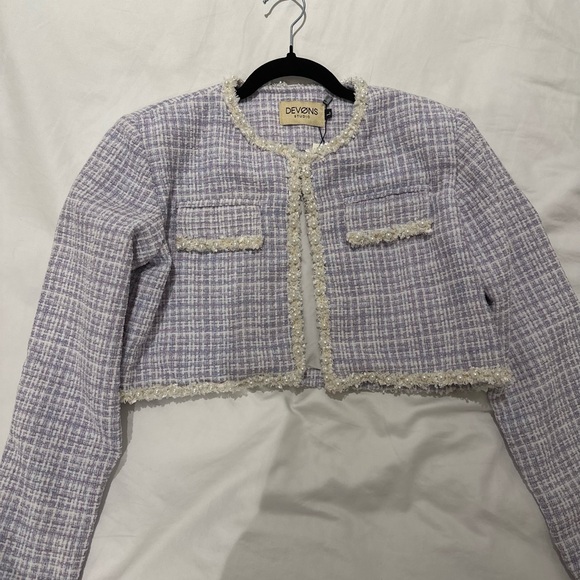 Brand new cropped tweed jacket - Picture 3 of 6